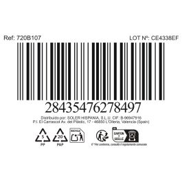 La Mediterranea Bandeja Redonda Chester Blue 19.6 x 19.6 x 2.2 cm (18 Unidades)