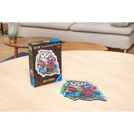 Ravensburger RAV4005556175116 Puzzle de Madera con Forma, Diseño Búho Floral, 150 Piezas
