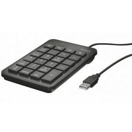 Trust Teclado Numérico Xalas Cable Usb Ultrafino 23 Teclas Tamaño Normal + 5 Teclas Multimedia Negro