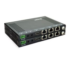 Vivolink Kit Extensor HDBaseT 100m HDMI PoC IR RS232 CEC HDCP2.2 Transmisor Receptor para Salas de Reuniones, Residencias, Señalización Digital hasta 4K