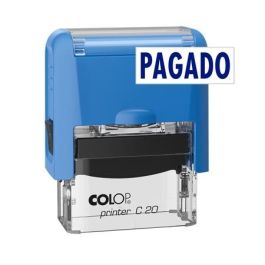 Colop Printer C20 Sello " Pagado " Almohadilla E-20 14x38 mm Azul Precio: 6.50000021. SKU: B1CAC5R5YH
