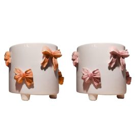 Macetero Shabby DKD Home Decor Blanco Rosa 16 x 14 x 16 cm (4 Unidades) Precio: 46.49999992. SKU: B1GEDV2QBS