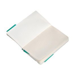 Cuaderno Con Gomilla Antartik Notes Tapa Blanda A6 Cuadricula Turquesa 100 Hojas 80 gr Fsc