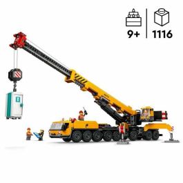 LEGO City 60409 Grúa de Construcción Móvil Amarilla, set de construcción de regalo para niños