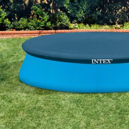 Intex 28021 Cobertor de Piscina Easy Set 305 cm. Protección Contra Suciedad y Lluvia con Orificios de Drenaje. Vinilo Resistente