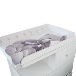 Domiva Cambiador con Colchón Little Bear Bordes Anticaídas 50x80x10cm para Mesa o Cama Bebé Mixto PVC sin Ftalatos