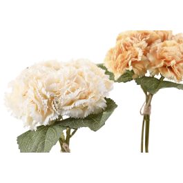 DKD Home Decor Ramo Hortensia Naranja Blanco 10 x 27 x 10 cm (12 Unidades)