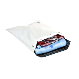 Q-connect Sobre de Plástico para Envíos 230x325 mm - Bolsa 100% Recicladas con Autocierre Blanco