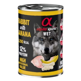 Alpha Spirit canine conejo con platano lata 6x400gr Precio: 13.992. SKU: B137M2HM7A