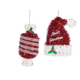 Adorno Navideño Espumillón Rojo Blanco Krist+ 12x15x4 cm (36 Unidades) Precio: 36.88999963. SKU: B1HHHF8HD3