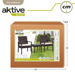 Conjunto de 2 sillones (54,5x56x79 cm) y mesita (43,5 x 39 cm) aktive Conjunto de 2 sillones (54,5x56x79 cm) y mesita (43,5 x 39 cm) aktive