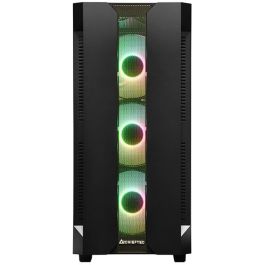 Chieftec Caja Gaming GS-01B-OP Torre ATX Micro ATX Mini-ITX Negra con Vidrio Templado e Iluminación RGB