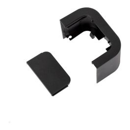 Bachmann PRIMO2 Regleta de Enchufes con 6 Tomas Schutzkontakt, Aluminio Negro, Cable 2m, IP20, Tipo F, Angular, Protección Infantil