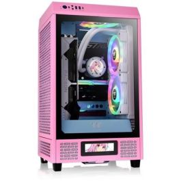 Thermaltake The Tower 200 Bubble Pink Mini Tower PC Gaming | Mini-ITX Vidrio Templado Acero