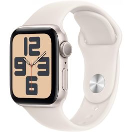 Apple Watch SE GPS 40 mm Caja de aluminio Starlight Correa deportiva Starlight S/M Precio: 297.50000049. SKU: B19ZF6WHEW