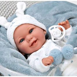 Muñeca elegance 35 cm babyto azul c/manta (muñeco de peso) Muñeca elegance 35 cm babyto azul c/manta (muñeco de peso)