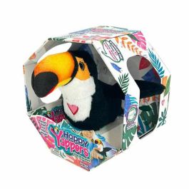 Famosa Peluche Pajarito Happy Yappers Canta Mueve Las Alas Repite Lo Que Dices 18x18x5 cm