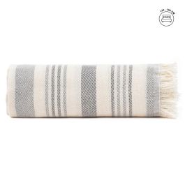 Colcha Rayas Beige-Gris Algodón 250 X 260 cm Precio: 32.5611. SKU: B12DQYPVGZ