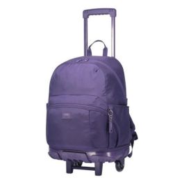 Totto Mochila Escolar con Ruedas MA03TKI003-23100-Z1V Azul Marino, Compartimento PC 14", 27L
