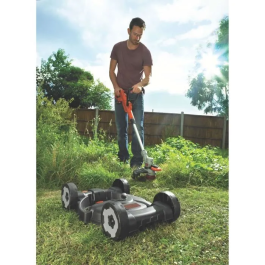 BLACK & DECKER Cortacésped y Trimmer Inalámbrico 3 en 1 de 28 cm y 18 V