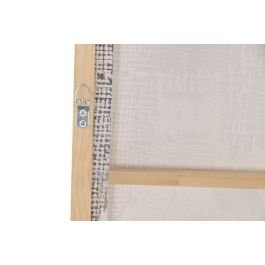 DKD Home Decor Cuadro Moderno Lienzo Pintado Mano Azul Blanco 4 x 143 x 103 cm (2 Unidades)