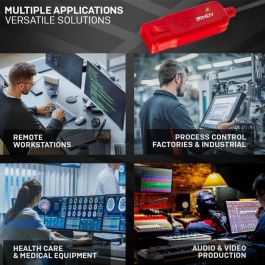 Lindy USB 2.0 Active Extension Pro Cable 12m - 480Mbps con Amplificador de Señal y Conectores de Bloqueo para Periféricos