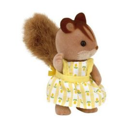 Sylvanian Families 4172 Familia Ardillas Rojas - 4 Figuras Articuladas con Ropa Extraíble: Mamá, Papá, Hijo y Hija - Juguete +3 Años