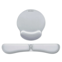 Subblim SUBMP-04E021 Pack Reposamuñecas y Alfombrilla Ergonómica MemoryFlex Plata para Teclado y Ratón, Antifatiga, Antideslizante Precio: 17.78999959. SKU: B15KL5RMQ6