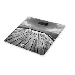 Little Balance Báscula electrónica Ponton 180 kg / 100 g Marrón - Diseño extraplano cristal templado 300x300mm, Pantalla LCD, Decoración única Precio: 30.68999956. SKU: S7140963
