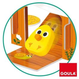 Goula Happy Chickens: Juego de Habilidad de Madera para Niños de 3 a 5 años, Encuentra los Pollitos Retirando Palos, Hasta 4 Jugadores