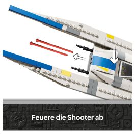 Lego Star Wars 75399 Caza Estelar Ala-U de la Alianza Rebelde Andor Set de Construcción para Niños de 8 Años en Adelante