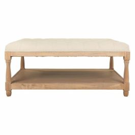 Banqueta Alexandra House Living Crema Goma Madera 78 x 48 x 110 cm