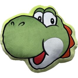 Mario Bros MAR3700891706605 Cojín 3D Cara de Yoshi de Microfibra - 40 cm Precio: 34.89000031. SKU: B138DP8DRX