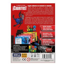 Devir Juego de Mesa ¡Cabritos! Deducción y Roles Ocultos para 3-6 Jugadores a partir de 10 Años