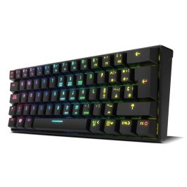 Krom Kluster Teclado Mecánico Gaming 60% Inalámbrico USB Bluetooth 5.0 RGB Anti-Ghosting 62 Teclas Negro