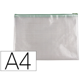 Q-connect Bolsa Multiusos Malla DIN A4 con Cremallera Verde Precio: 14.58999971. SKU: B14NY6RJN9