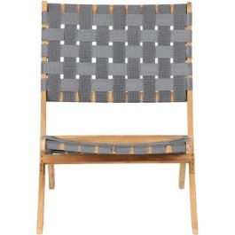 Beau Rivage GAVERONBS02153 Conjunto de 2 Sillones Bajos de Jardín VERONE Gris Claro