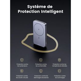 UGREEN 15086 Mini Powerbank 10000mAh Wireless 20W with MagSafe Gris