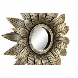 Juego de Espejos DKD Home Decor Cristal Dorado PP 2 Unidades (35 x 2 x 35 cm)