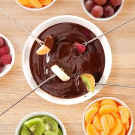 Cook Concept Juego de 6 Pinchos para Fondue Bistrot Acero Inoxidable y Madera 23 cm