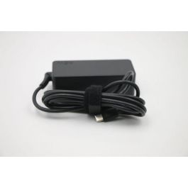 Lenovo 45W power adapter with 3-prong design, compatible with Lenovo devices, supports multiple voltage levels (20V, 15V, 9V, 5V). Lenovo 45W power adapter with 3-prong design, compatible with Lenovo devices, supports multiple voltage levels (20V, 15V, 9V, 5V).
