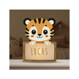 Wondee Lampara de Noche Infantil Personalizable Little Tiger de Madera Sostenible Luz Quit Miedos Precio: 43.197. SKU: B13KEFKNYY