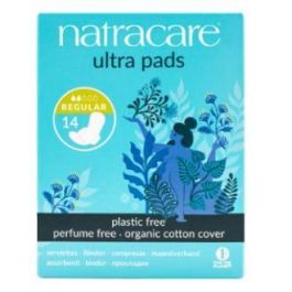 NATRACARE Compresa Regular Con Alas de Algodón Orgánico 14 Uds. Sin Plásticos ni Químicos para Flujo Escaso Precio: 3.95000008. SKU: B1J49MCEZT