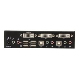 Startech Sv231Dviua Switch KVM DVI USB de 2 Puertos con Audio y Hub USB 2.0 para 2 Computadoras