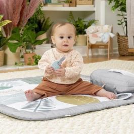Ingenuity ING0074451128118 Gimnasio Alfombra de Actividades Sprout Spot Awakening Evolutiva, 102x102cm, Multicolor, Bebés desde Nacimiento