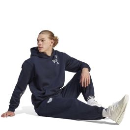 Sudadera con Capucha Hombre Adidas Bl Fl Hd Q3 Fl Azul Azul marino