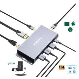 Vivolink VLUSBCHUB2 HUB USB-C 4K para sistema de conferencias con alimentación, HDMI y LAN para PC/Mac Precio: 129.88999947. SKU: B1HED44MDD