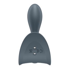 Vibrador Anal Negro Satisfyer Azul Gris Vibrador Anal Negro Satisfyer Azul Gris