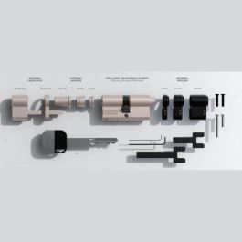 Yale 05/501000/SN Cilindro ajustable Linus para todos los tipos de puertas compatibles con la cerradura conectada Linus