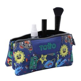 Totto Estuche 3 Compartimentos Tablero AC52ECO012-2416Z-8JZ Azul